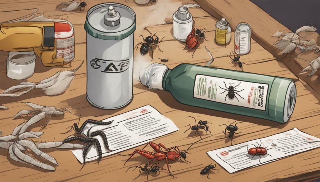 detailed notes: safe usage of pest control sprays