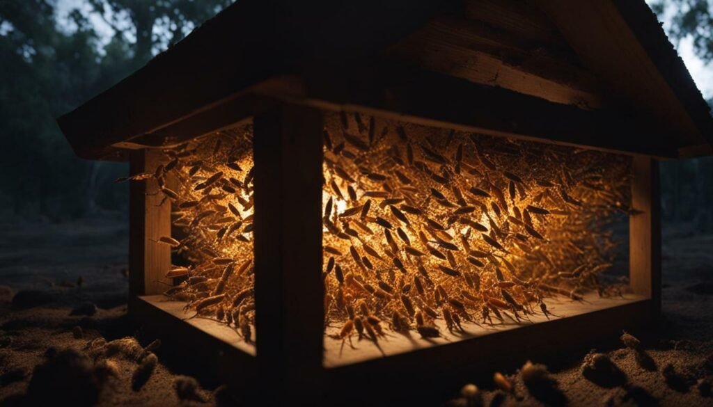 post-treatment termite swarm